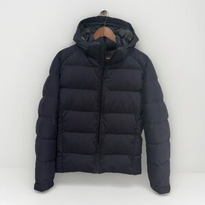 UNIQLO Mens Down Parka Puffer Jacket Navy